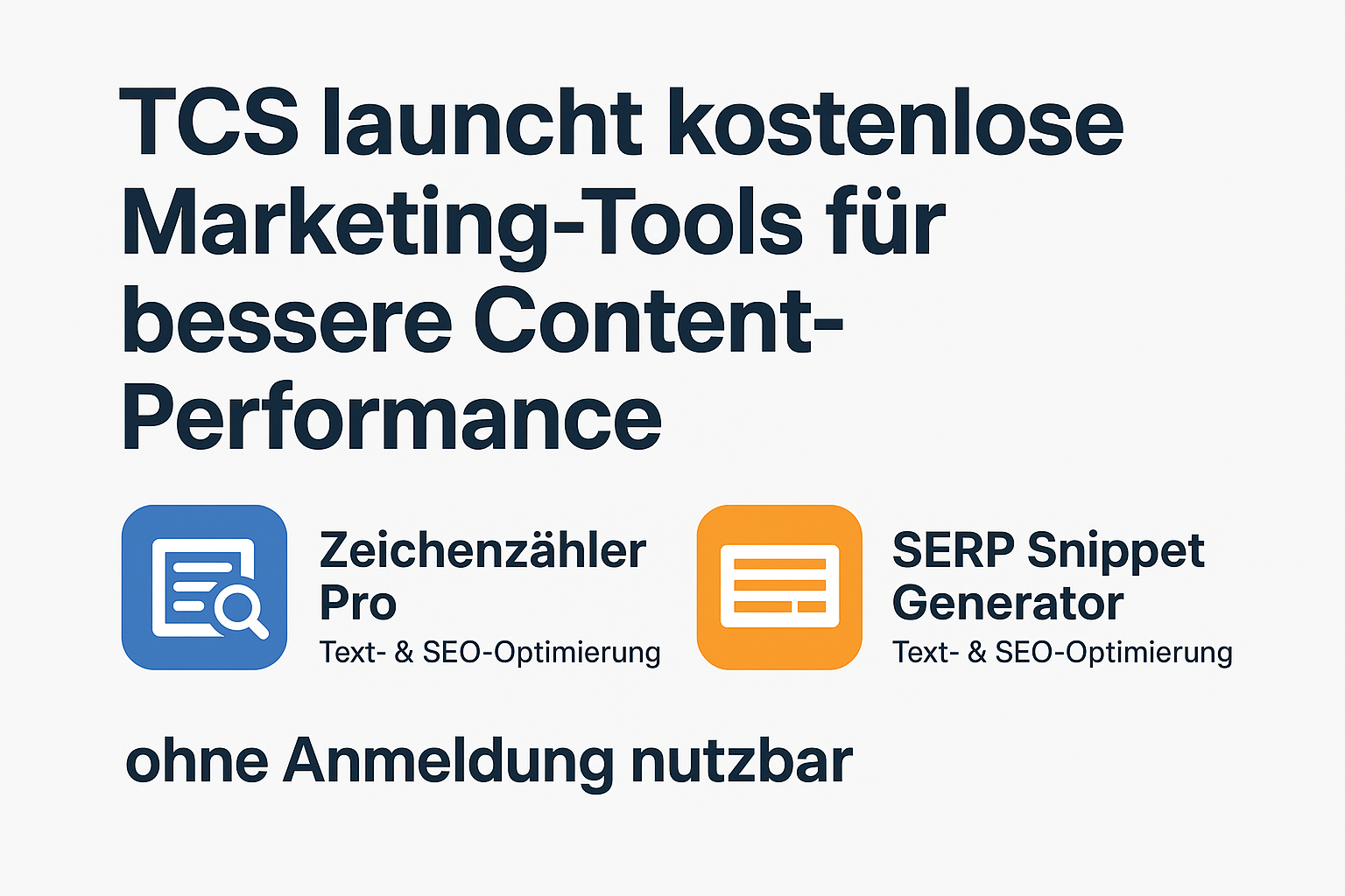 Bild der Textagentur TCS mit zwei neuen Online-Tools