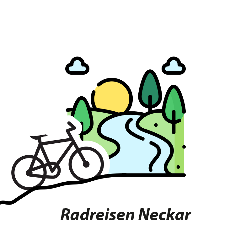 Radreise am Neckar