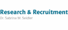 Dr. Sabrina M. Seidler Research & Recruitment